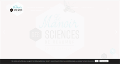 Desktop Screenshot of manoirdessciencesdereaumur.fr